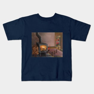 Logs Escaping Fiery Pain Kids T-Shirt